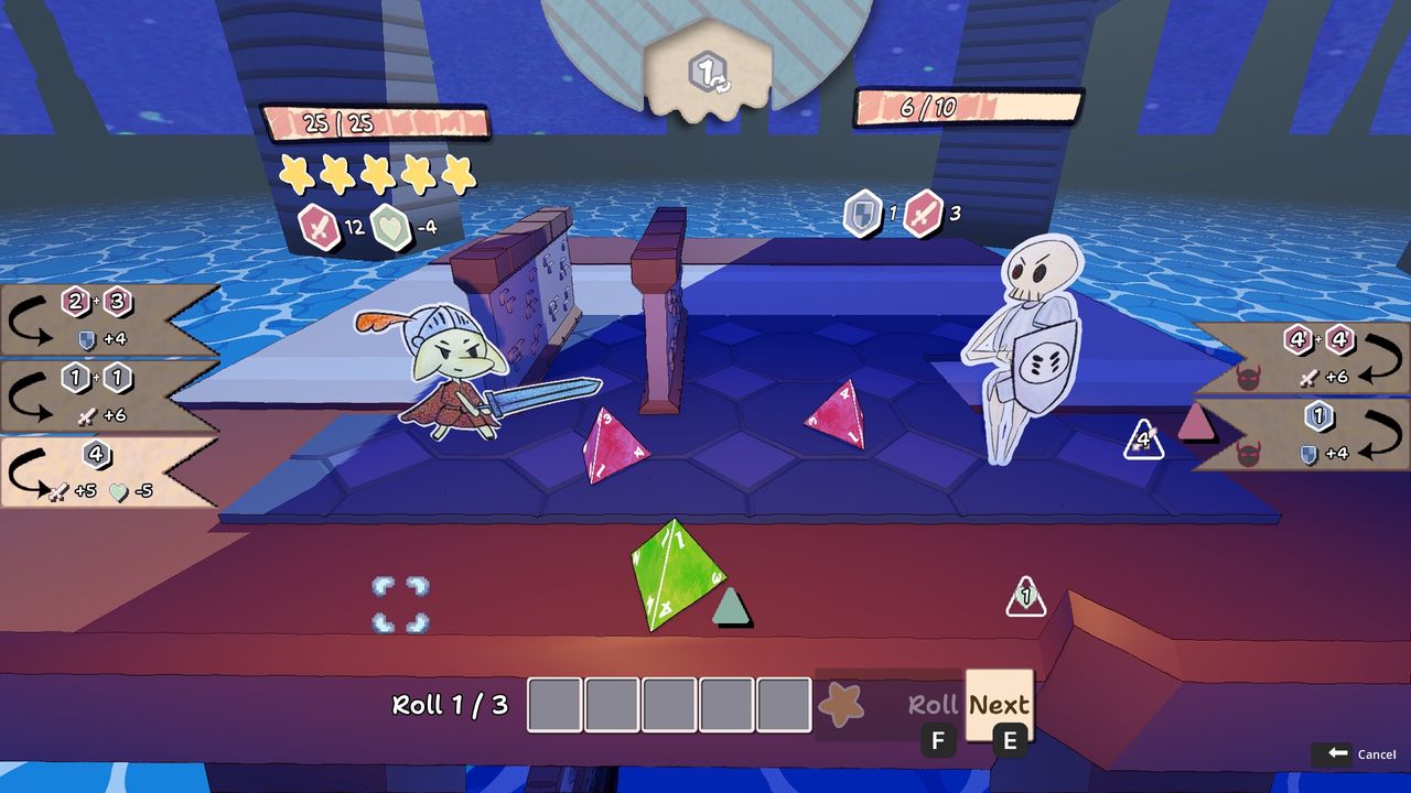 Screenshots from Dice 'n' Goblins, an RPG by Tsukumogami Software.