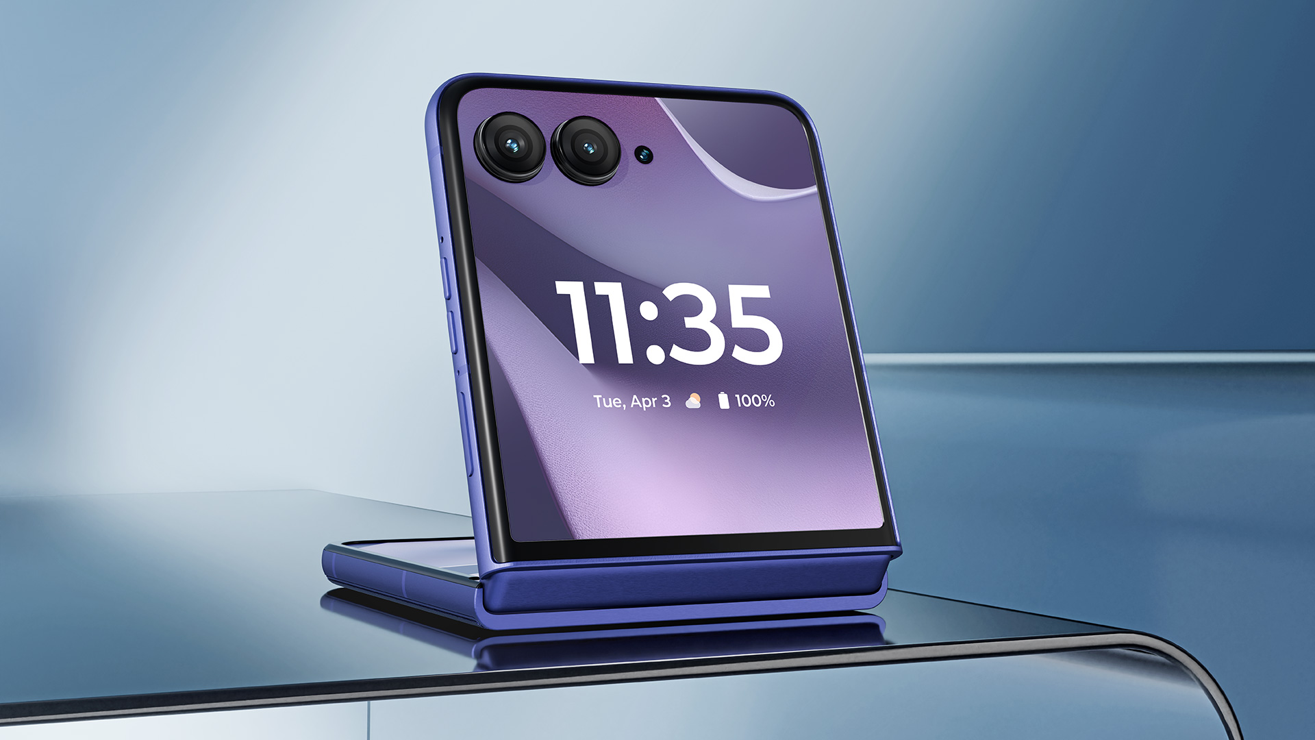 Motorola Razr 70 Ultra displayed on desk