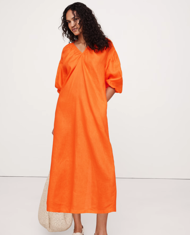Banana Republic, Linen V-Neck Maxi Dress (Was $200)