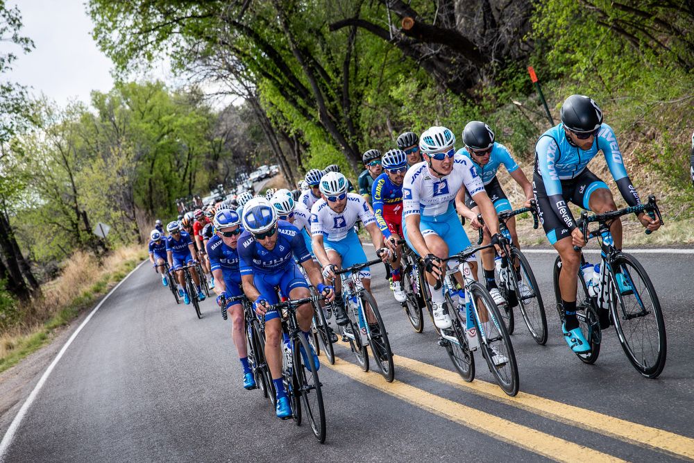 The men's peloton during stage 5 of the Tour of The Gila