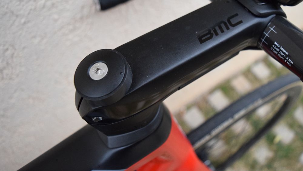 Van Garderen runs a 130mm BMC Integrated Cockpit System stem