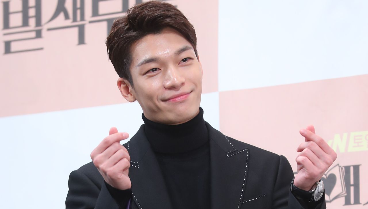 Actor Wi Ha-Jun (Wi Ha-joon) during tvN Drama &#039;Romance Is a Bonus Book&#039; Press Conference at Imperial Palace Seoul on January 21, 2019 in Seoul, South Korea