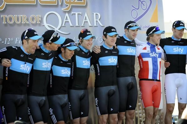 Team Sky were pumped with their collective success