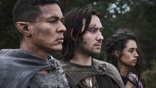 Maxim Baldry and Ismael Cruz Cordova in The Rings of Power season 2