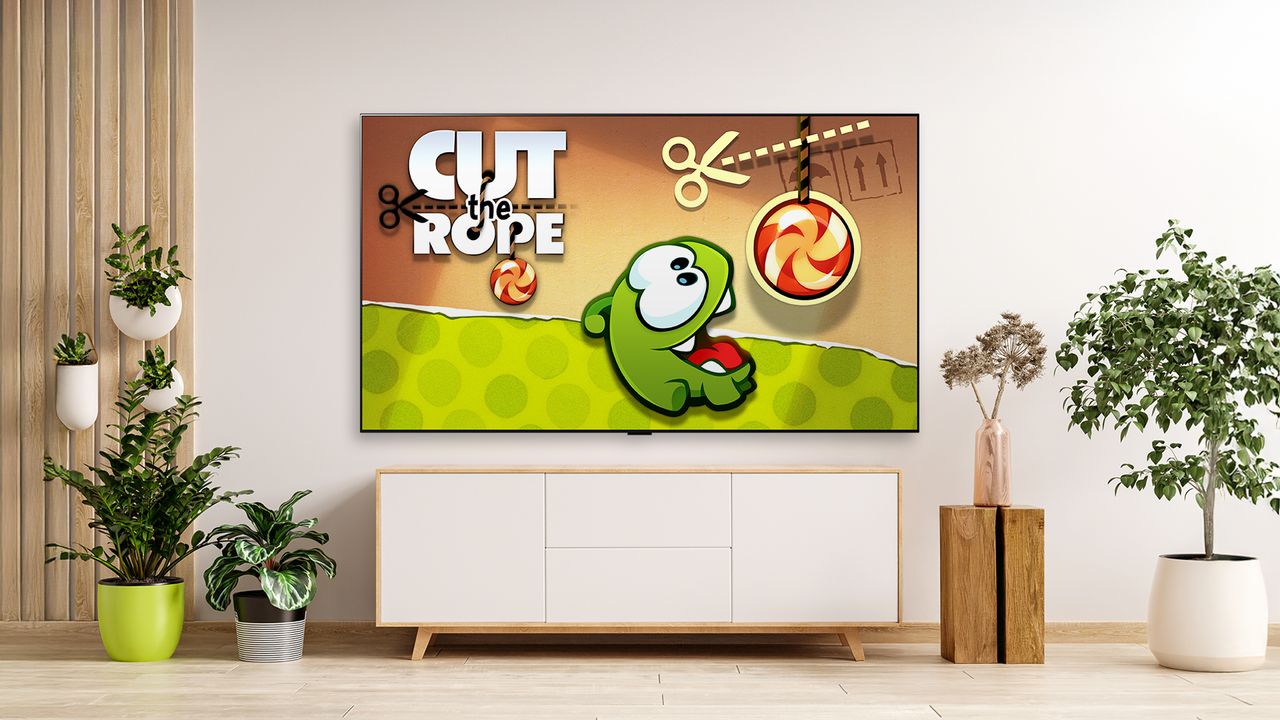 LG TV with Cut The Rope