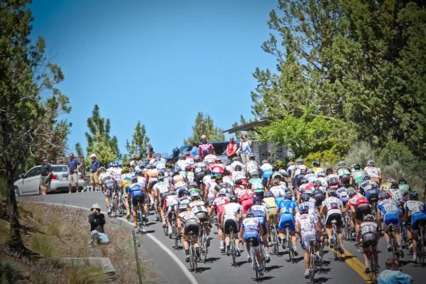 The Archie Briggs climb was a challenge for the riders, with a 12 percent gradient.