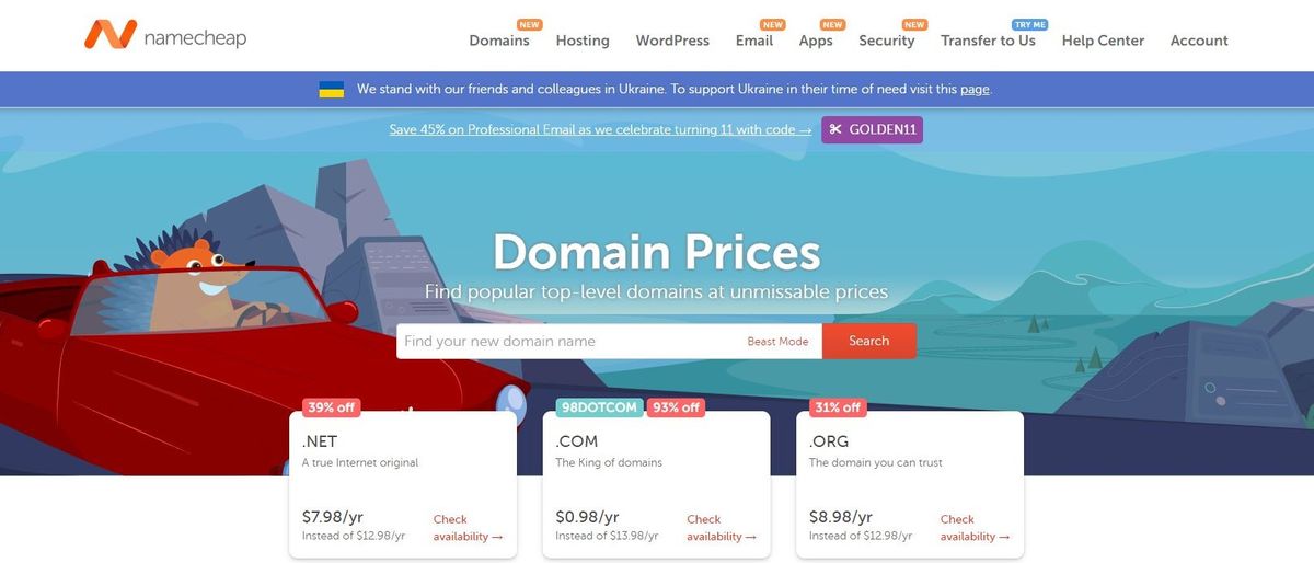 Namecheap Domain Review Hero