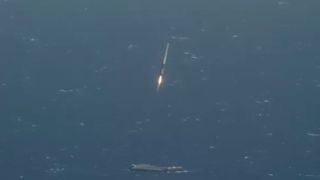 Falcon 9 Lands on Ship at Sea