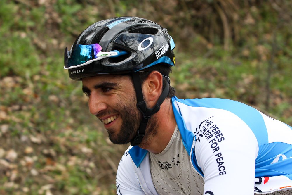 Israel Cycling Academy's Aviv Yechezkel was on the ride a dat after crashing heavily on Scheldeprijs