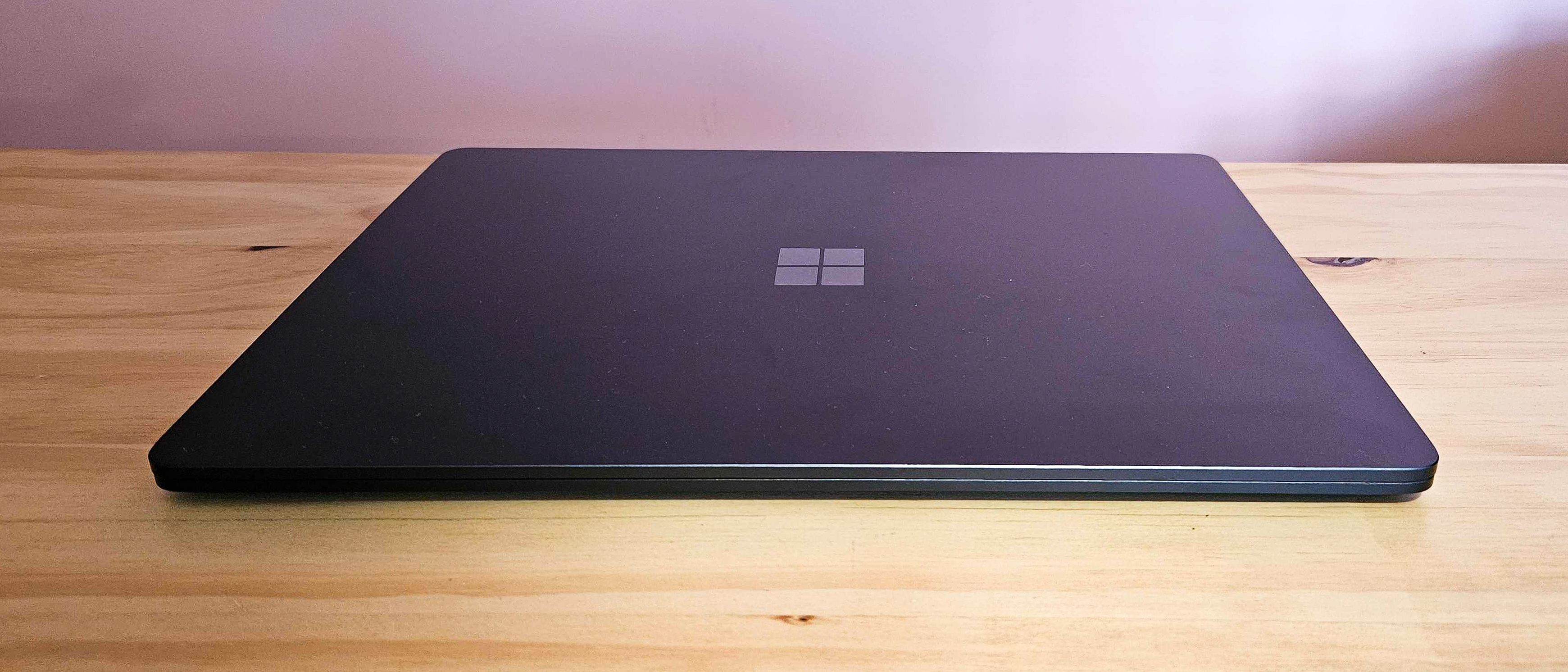 Microsoft Surface laptop on table