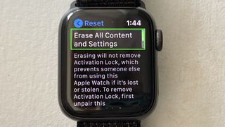 How to reset an Apple Watch — erase all content
