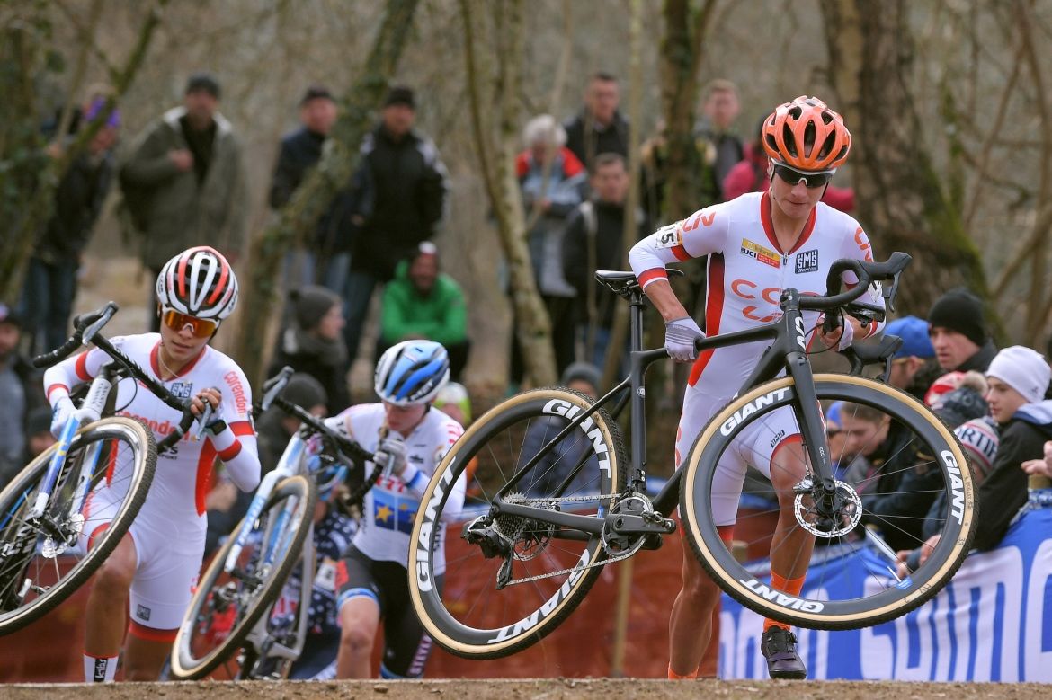 Riders had to dismount at various point