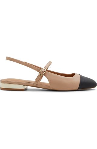 Sadey Slingback Mary Jane Cap Toe Flat