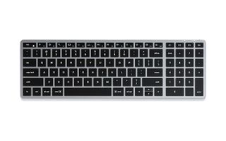 Satechi Slim X2 Bluetooth Backlit Keyboard visas upp mot en vit bakgrund