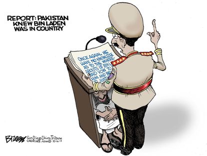 Editorial cartoon World Pakistan Bin Laden