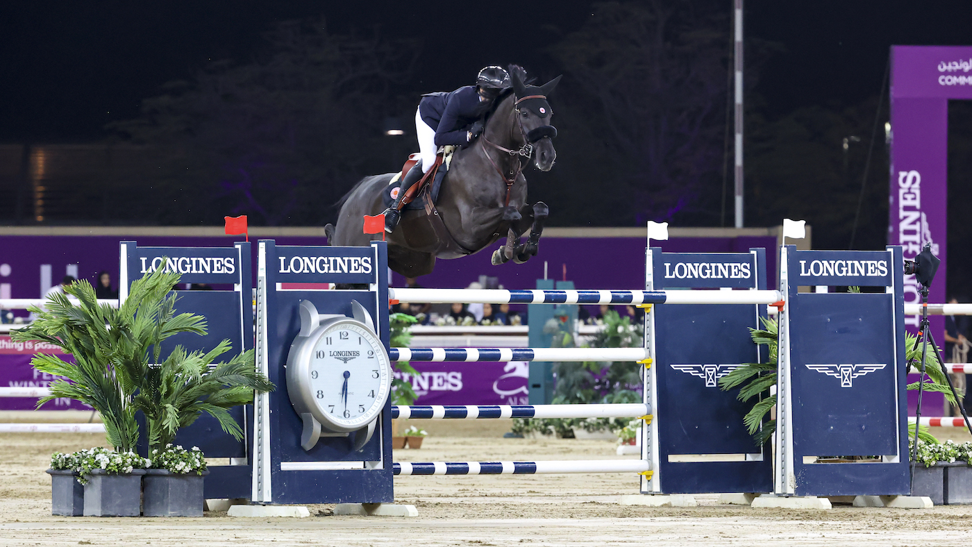 Simon Delestre and Dexter Fontenis Z, runners-up in CHI Al Shaqab grand prix