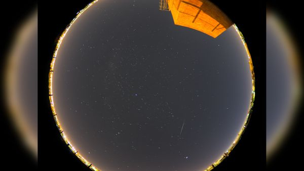 These star trails are from the Eta Aquarids meteor shower of 2020.