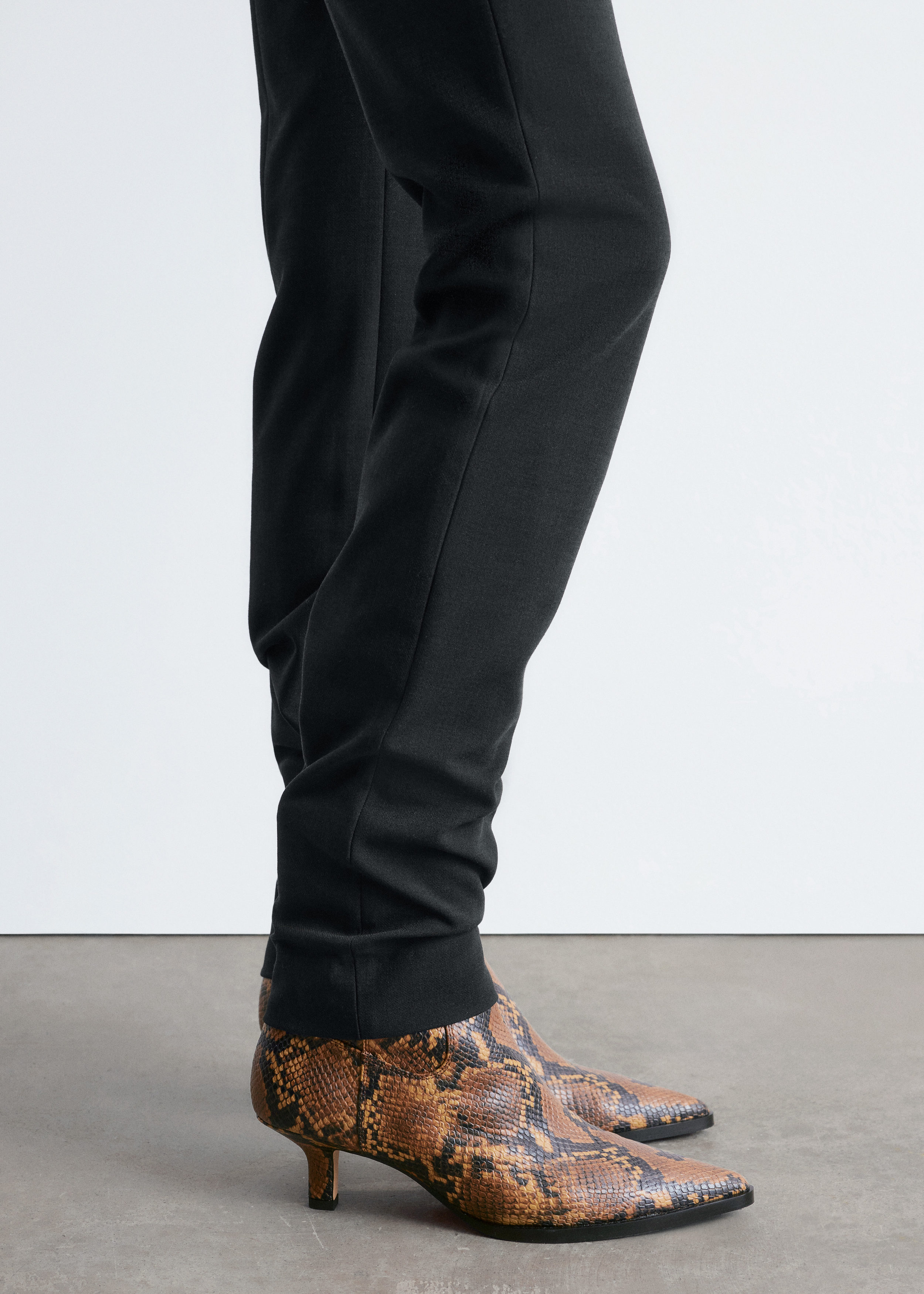 Kitten Heel Ankle Boots