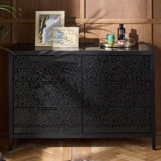 leopard print chest of drawers 