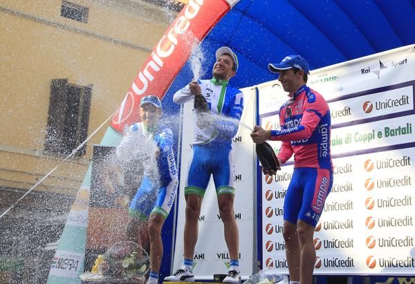 The final podium in the Settimana Internazionale