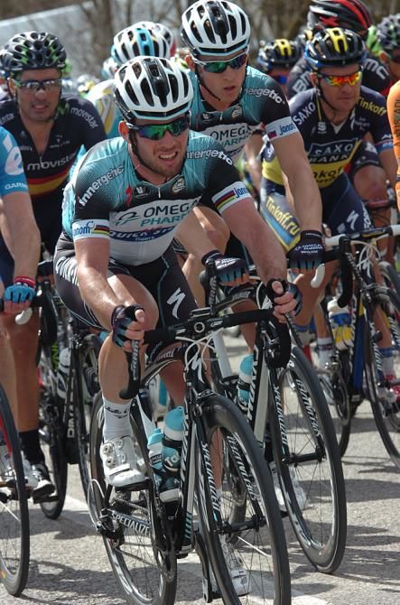 Mark Cavendish (Omega Pharma-Quickstep) not exactly enjoying himself on stage 6