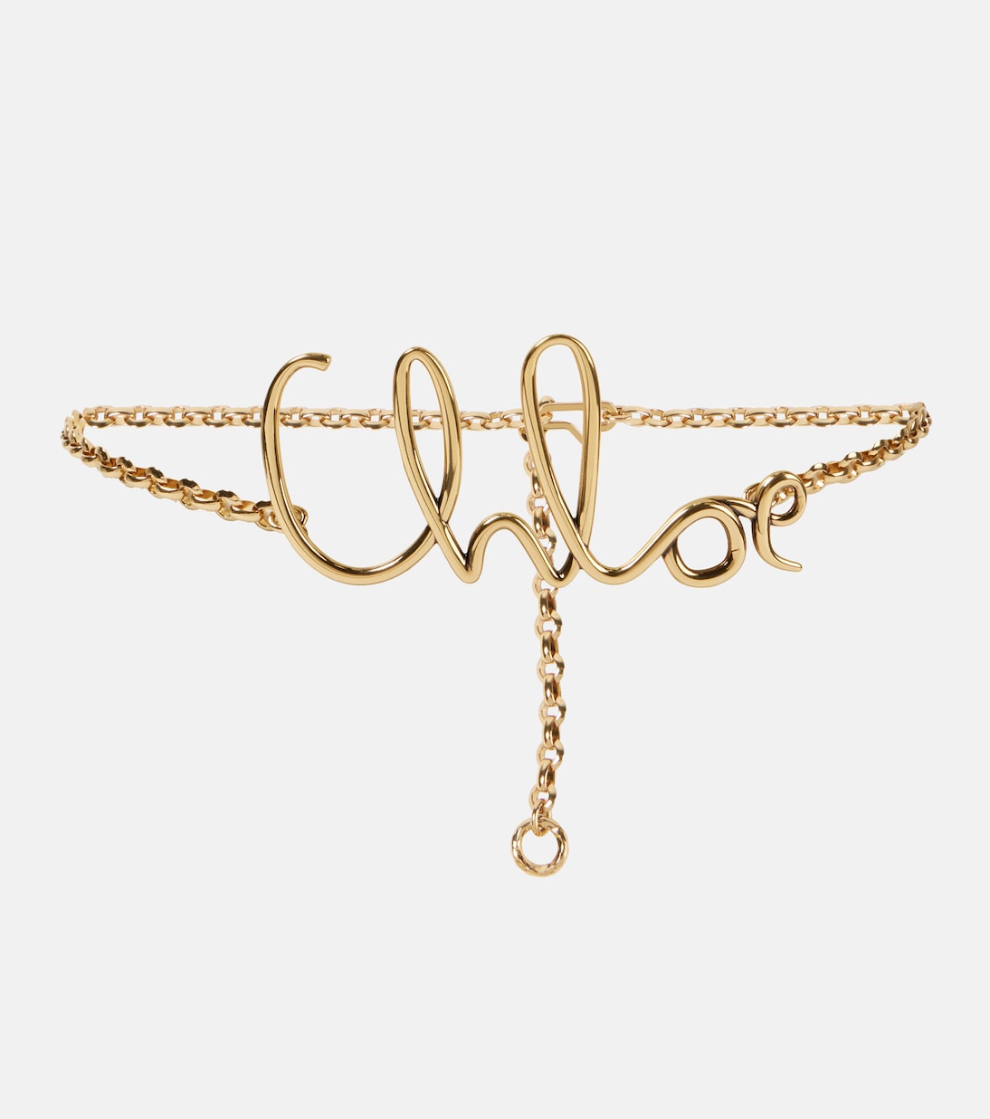 Chlo&amp;eacute; Iconic Chain Belt in Gold - Chloe