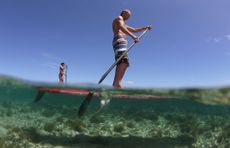 A retired couple on the water in Fiji.