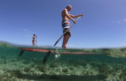 A retired couple on the water in Fiji.