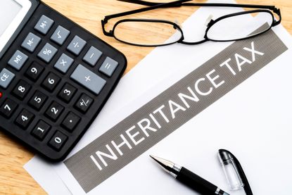 Inheritance tax planning with a sheet of blank paper and a pen