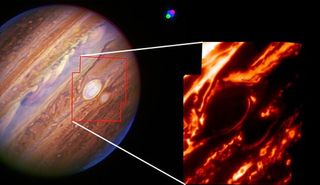 Differences Spotted in Jupiter's Big Red Storms