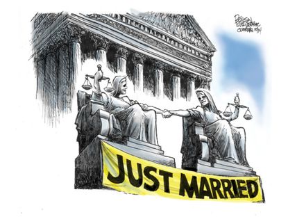 Political cartoon Supreme Court gay marriage