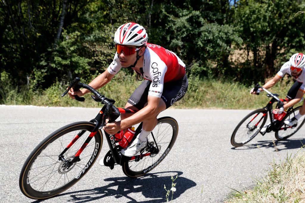 LAGNIEU FRANCE AUGUST 10 Guillaume Martin of France and Team Cofidis competes during the 34th Tour de lAin 2022 Stage 2 a 144km stage from SaintVulbas to Lagnieu TDA22 on August 10 2022 in Lagnieu France Photo by Bas CzerwinskiGetty Images