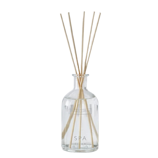 glass and wood reed diffuser