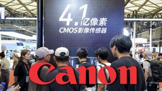 Canon's stand at the Shanghai P&I 2025 show