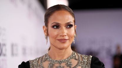Jennifer Lopez in evening attire at an event