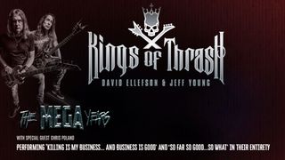 The poster for the forthcoming Kings of Thrash tour