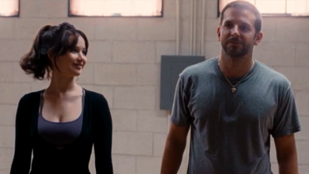 Jennifer Lawrence and Bradley Cooper in Silver Linings Playbook