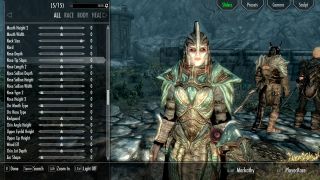 Character creation in RaceMenu, one of the best Skyrim Special Edition mods