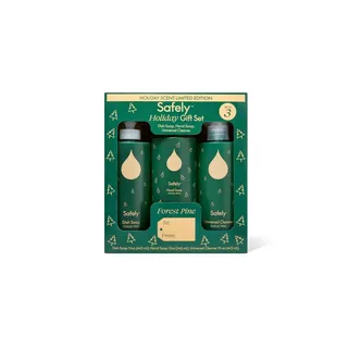 Safely Hand Soap Room Spray and Universal Cleaner Holiday Gift Set - Forest Pine - 3pk