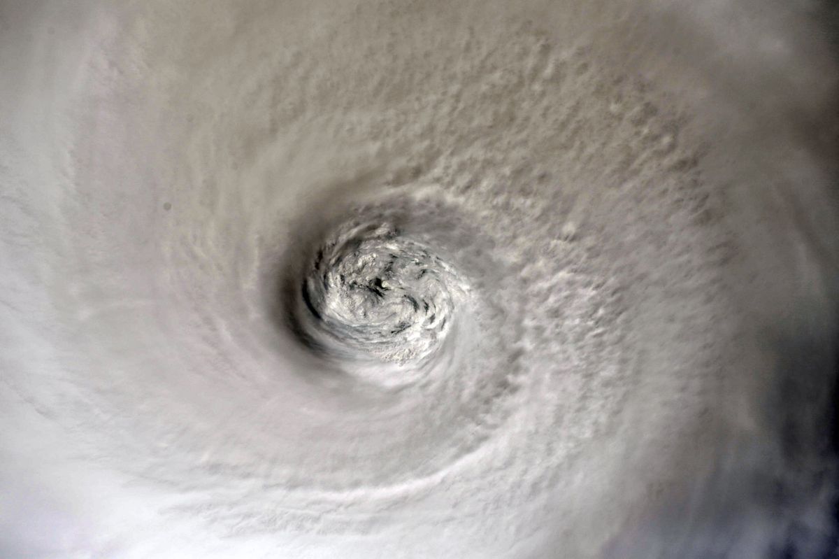 NASA astronaut Christina Koch of the Expedition 60 crew snapped this photo, one in a series, from the International Space Station on Sept. 2, 2019 as the storm battered the northern Bahamas.