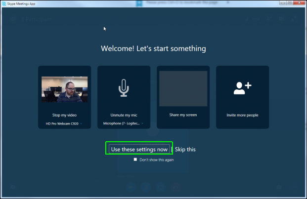 skype meeting share screen