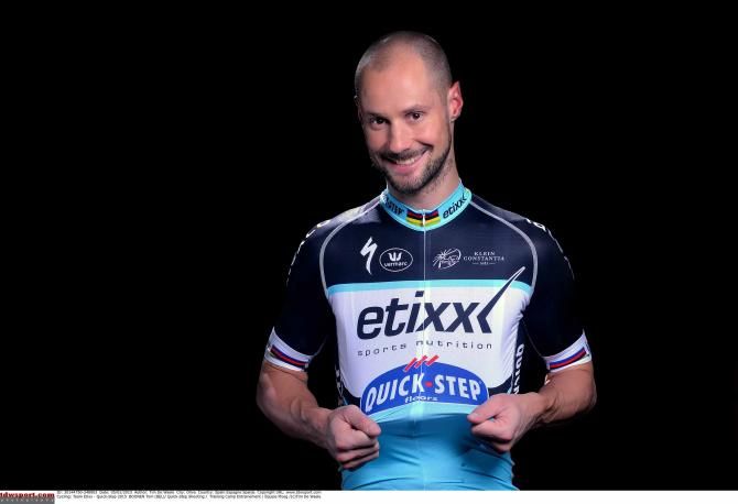 A new jersey but the same team for Tom Boonen at Etixx-QuickStep.