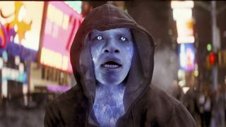 Jamie Foxx as Electro in Spider-Man.