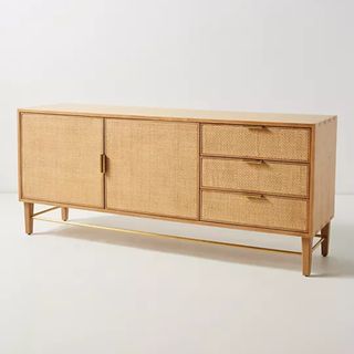 cane and oak sideboard 