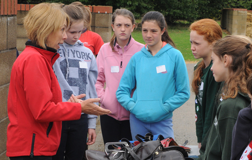 Dress to impress: a tacking up demonstration was part of the day