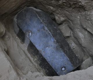 The sarcophagus appears not to have been opened since it was buried, archaeologists say.