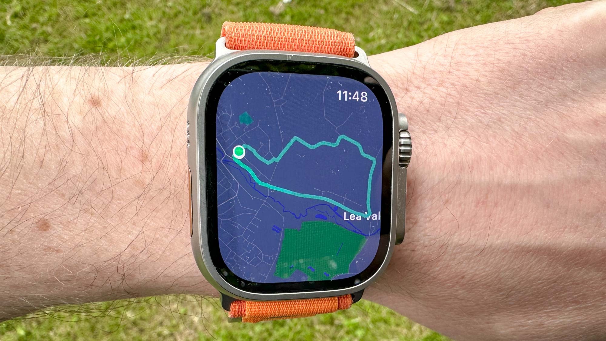 Apple Watch Ultra показывает функцию Race Route