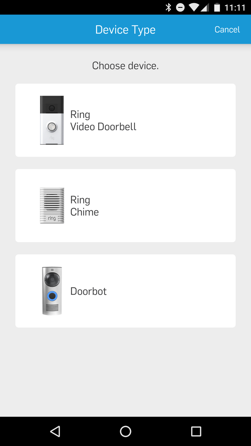 Ring app setup