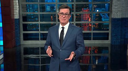 Stephen Colbert on Trump leaving Britain