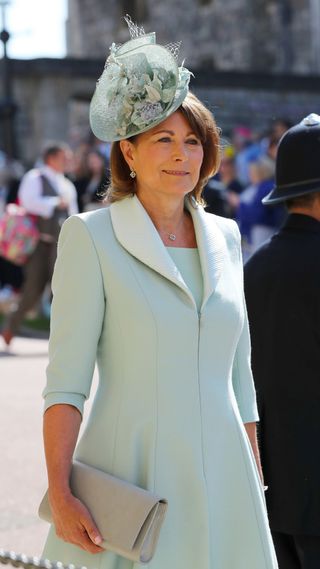 Carole Middleton arrives at St George's Chapel at Windsor Castle